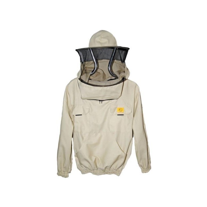 Bluza z kapeluszem bez zamka XXL biała