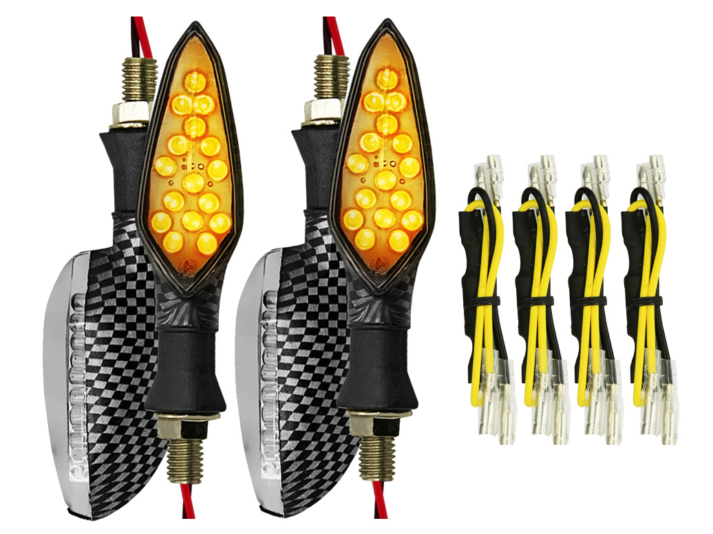 KIERUNKOWSKAZY 16 LED STRZAŁKA 4SZT + 4 OPORNIKI