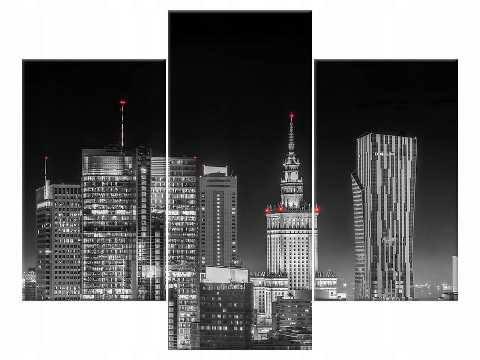 

Obraz 90x70 Architektura Warszawa nocą Warszawa