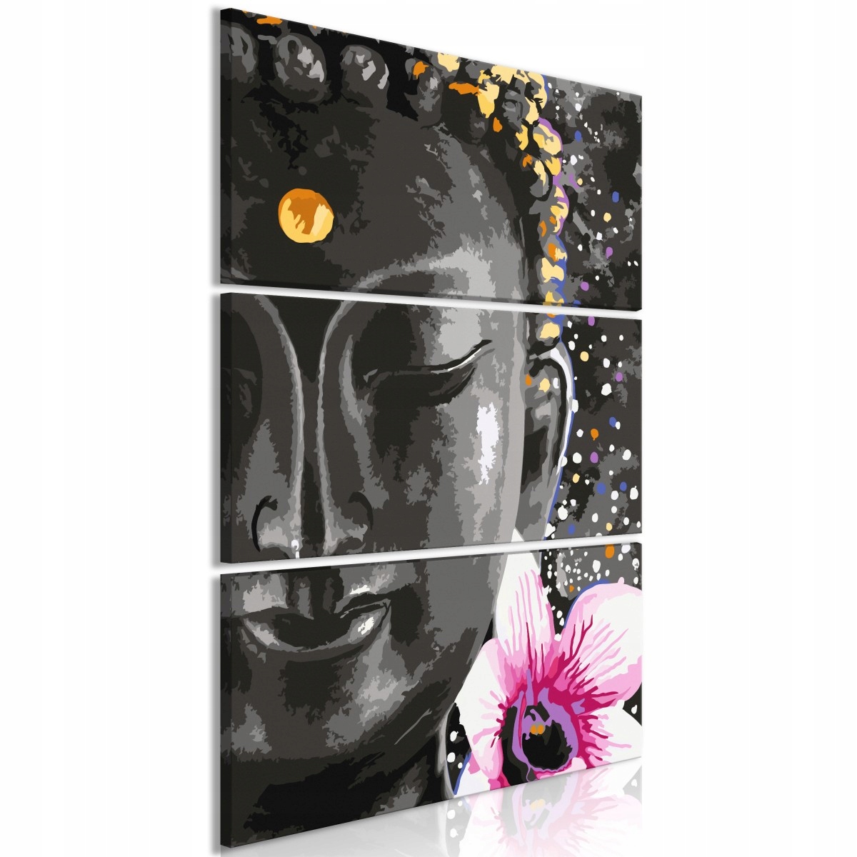 

Obraz - Budda i kwiat 3-części pionowy - 60X90