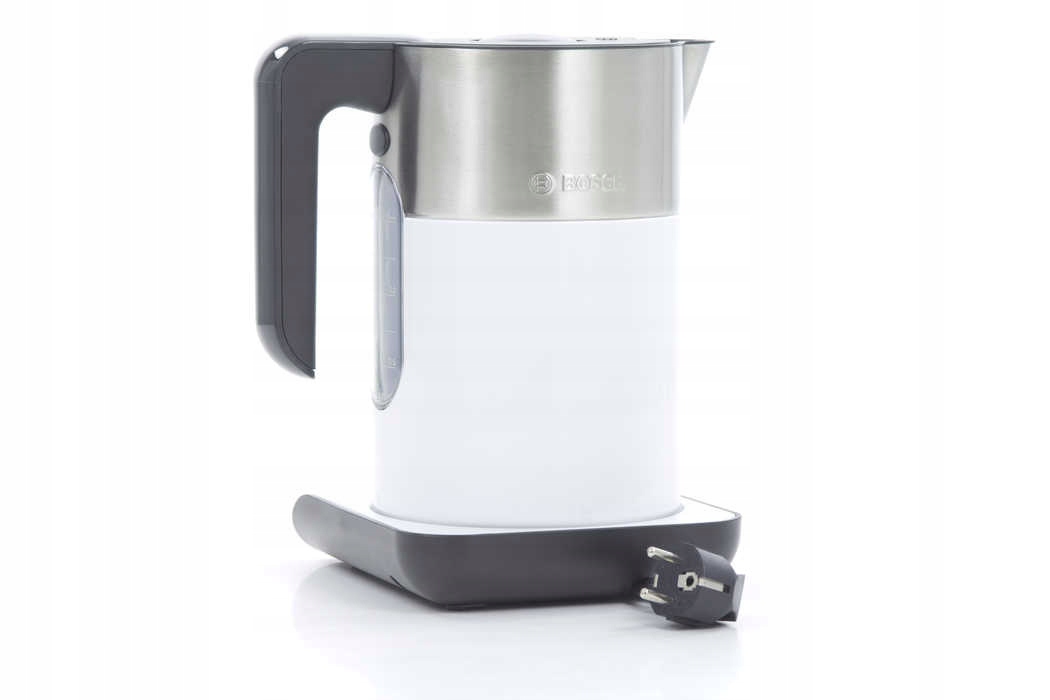 BOSCH Czajnik Bezprzewodowy 1.5L 2400W Biały, Regulacja Temp. — miniatura 6