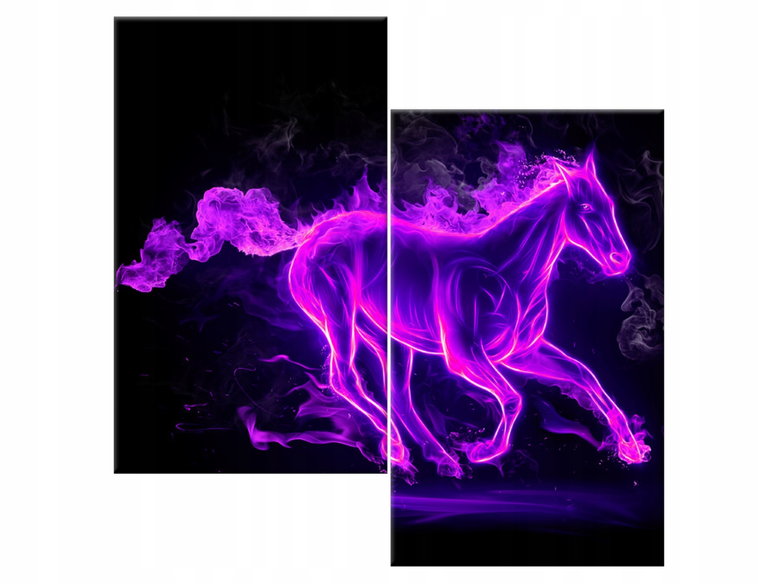 

Obraz Zwierzęta Fioletowy mustang 60x60 Koń