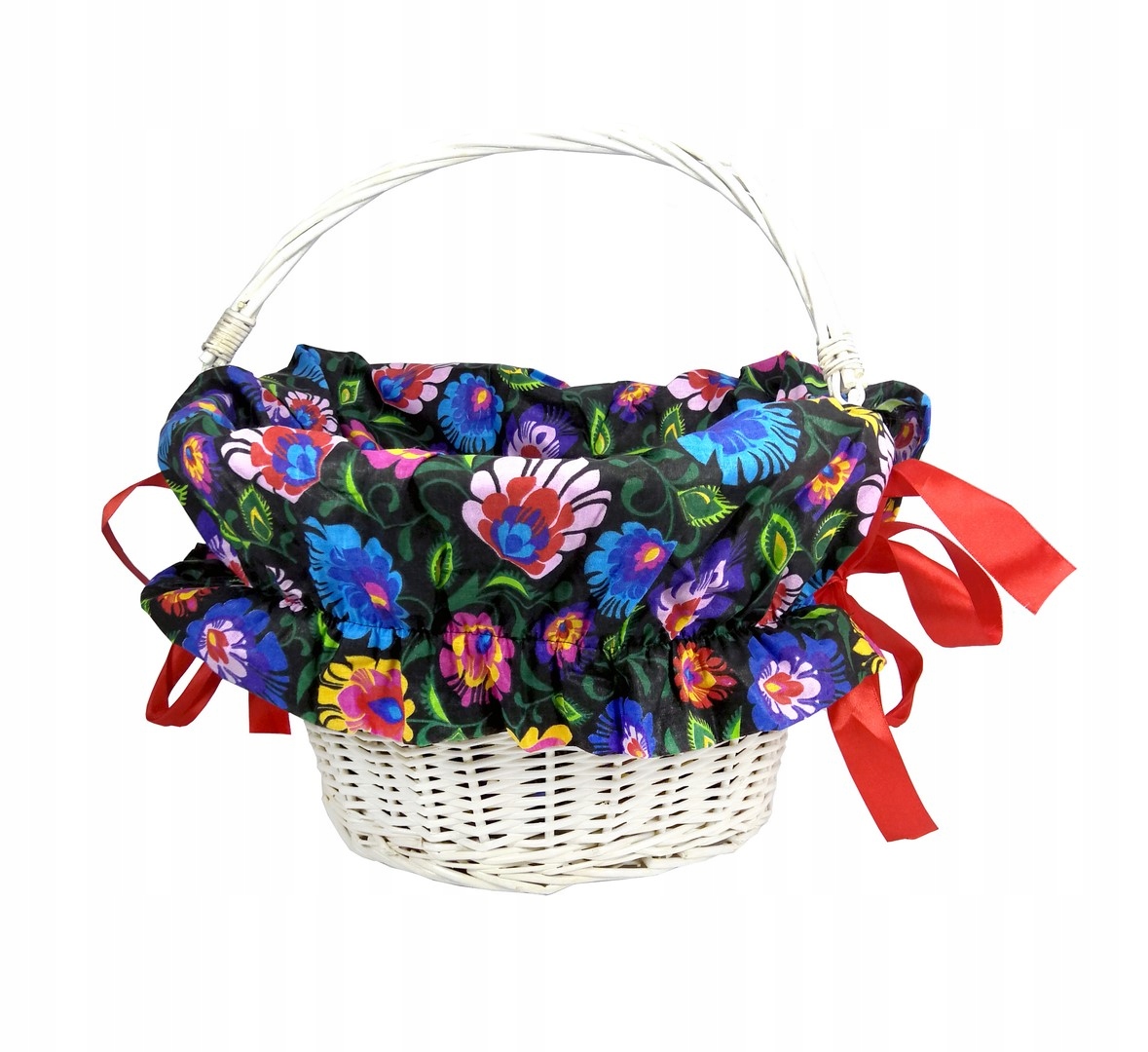 KOSZYK kosz WIKLINOWY na ROWER KLIK ODPINANY+WKŁAD