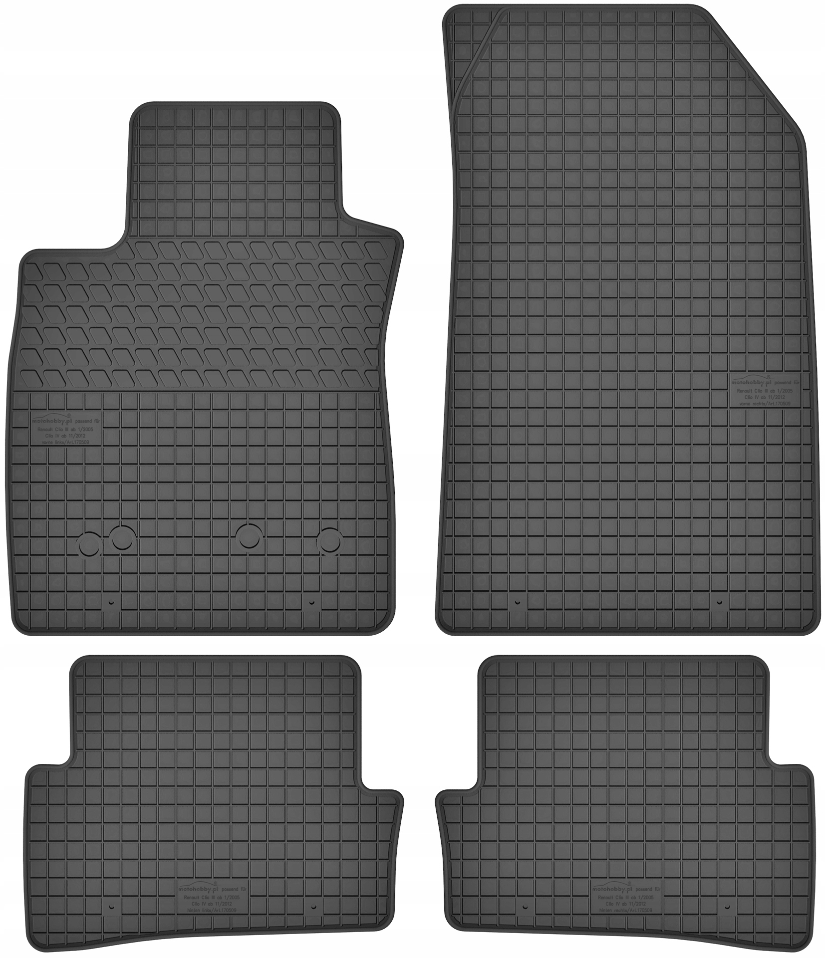 

Renault Clio 3 4 2005-2019 Dywaniki Gumowe Miarowe