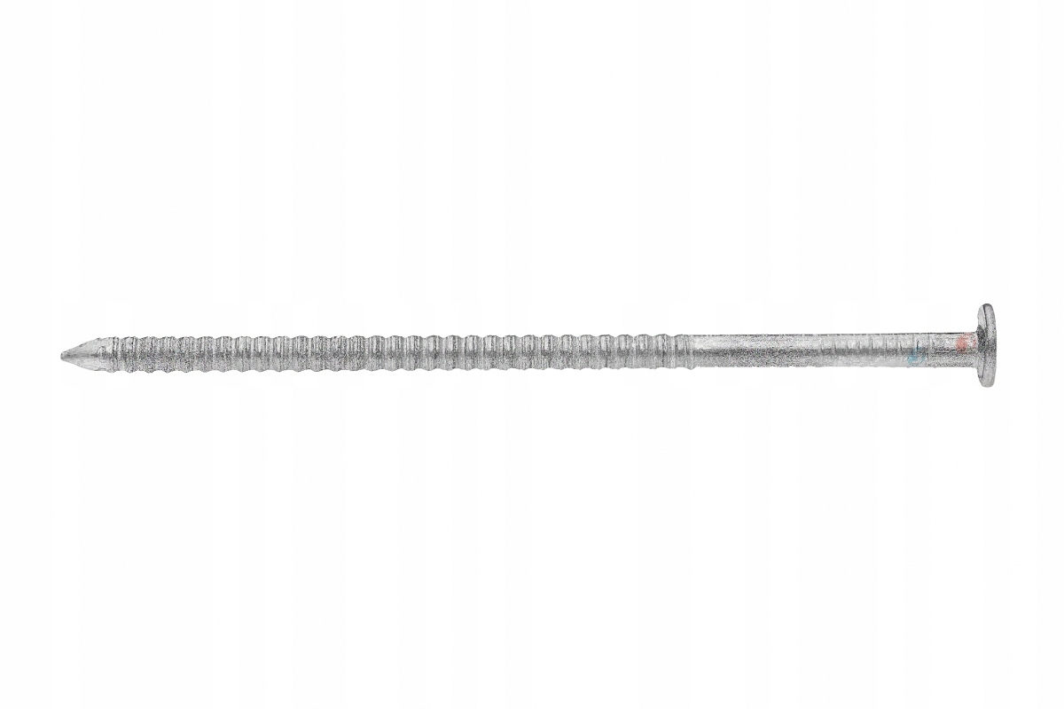 Gwoździe PIERŚCIENIOWE ocynkowane 4.0 x 100 - 5KG Kolor srebrny