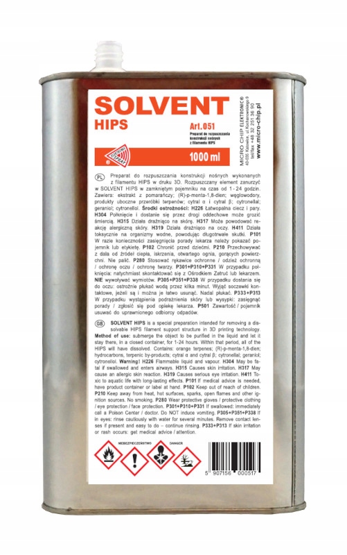 

Solvent Hips Rozpuszczalnik Do Hips Jak D-limonene