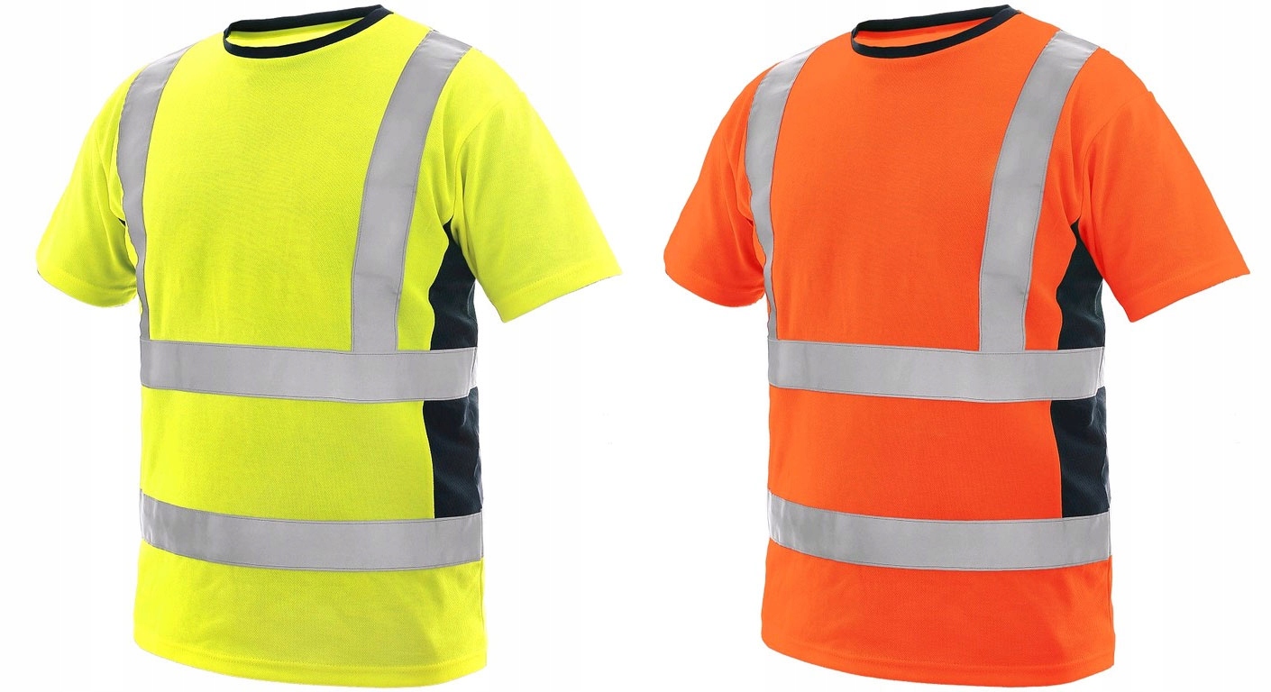 KOSZULKA T-SHIRT OSTRZEGAWCZA ODBLASKOWA S Marka inna