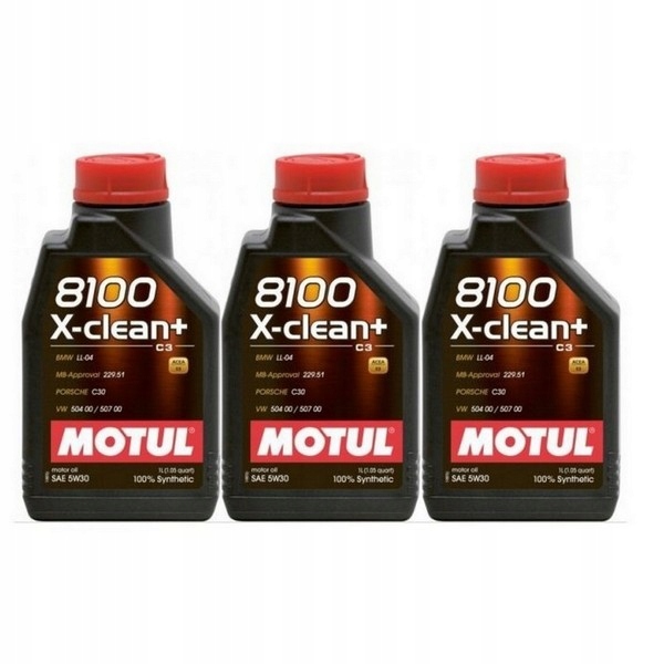 

Motul 8100 X-clean+ Plus 5W30 C3 504/507 3L