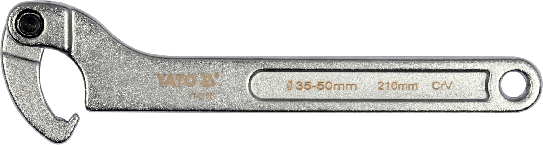 Yato klucz hakowy uniwersalny z noskiem przegubowym 35-50mm YT-01671