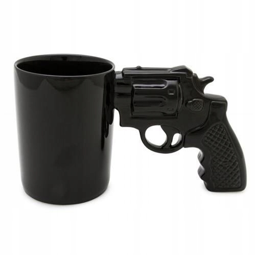 

Kubek Rewolwer Pistolet Porcelanowy Stylowy 300 ML