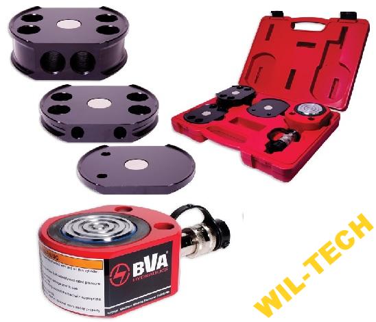 ZESTAW 30 TON CYLINDER SIŁOWNIK PŁASKI + PODKŁADKI