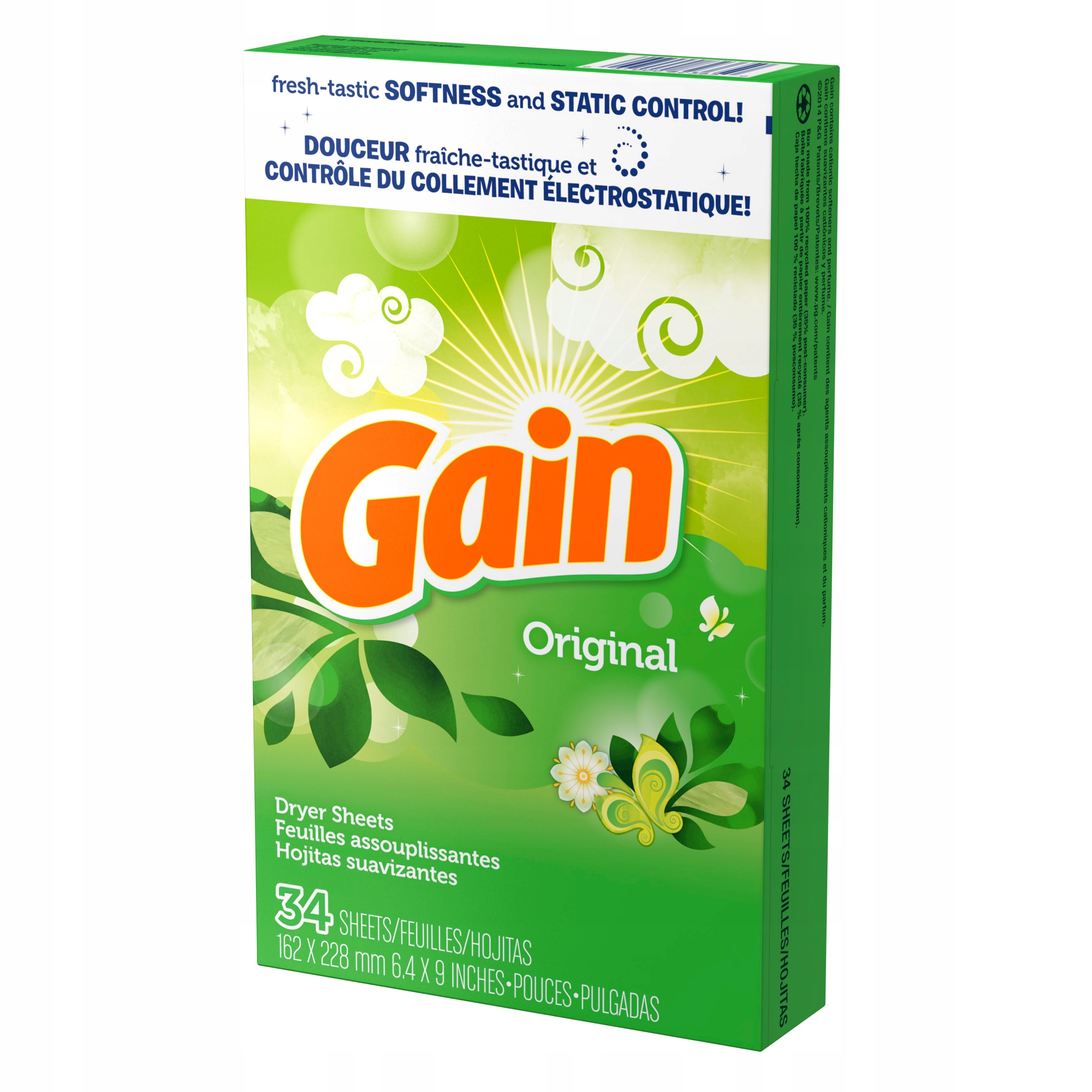 

Chusteczki Do Suszarki Gain Original 34 Szt. z Usa