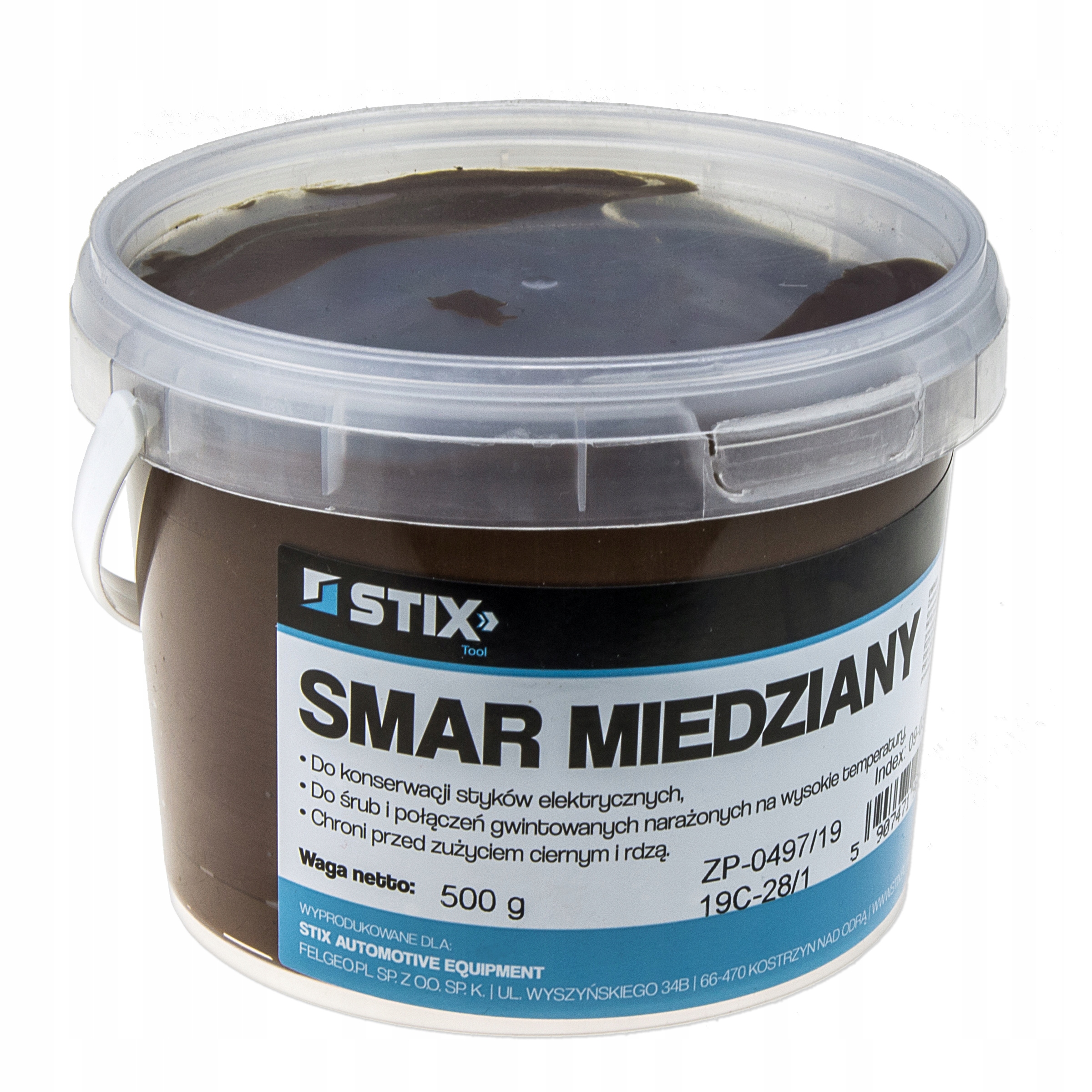 

Pasta Miedziana Smar Miedziany do hamulców 0,5 kg