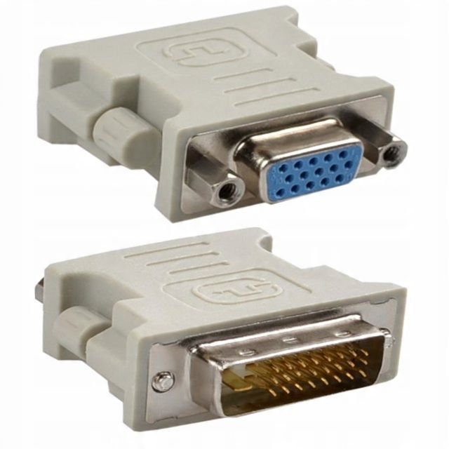 

Adapter przejściówka DVI 24+1 wtyk - Vga gniazdo