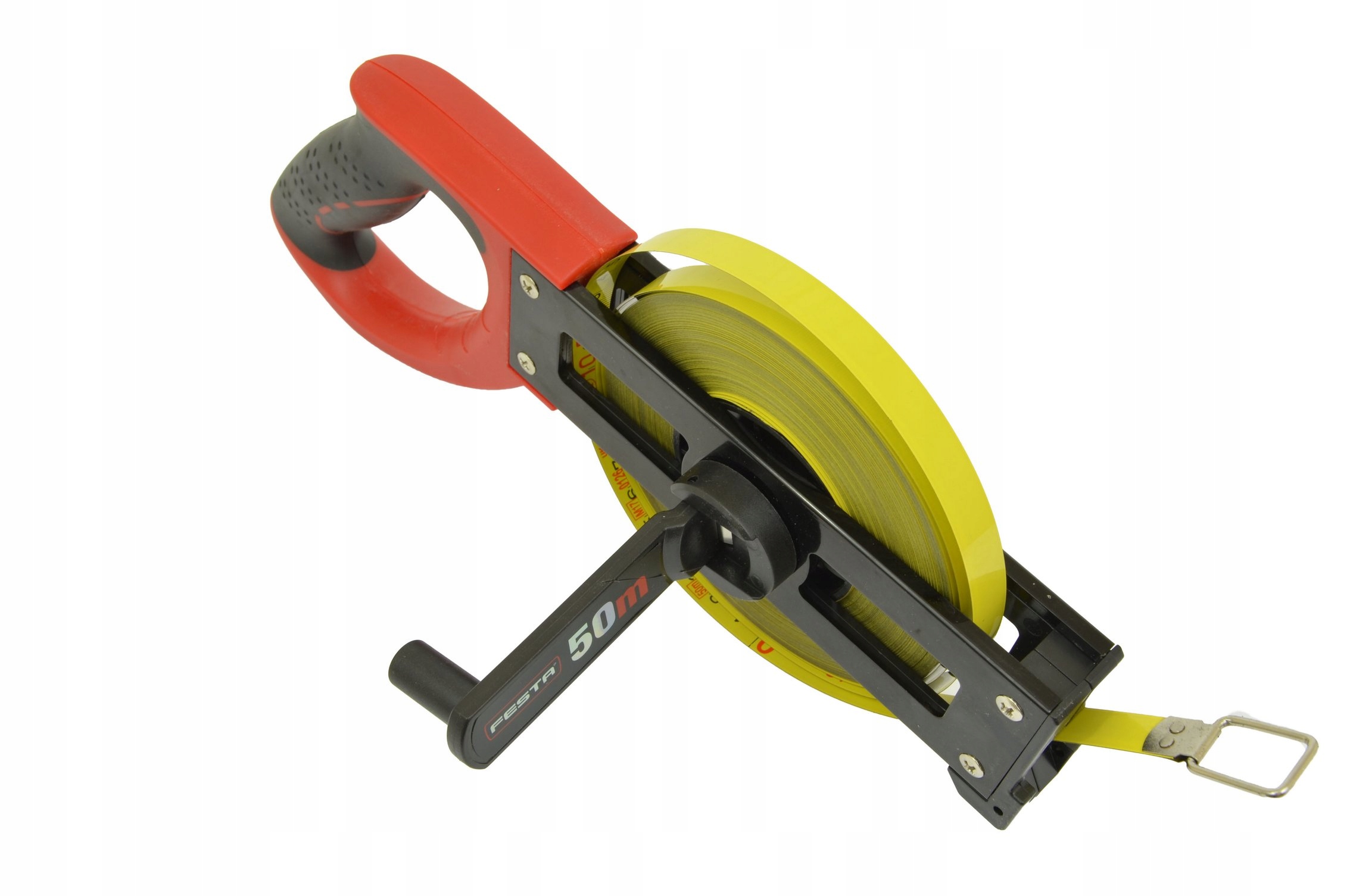 TAŚMA MIERNICZA miara zwijana 50m GEODEZYJNA STAL Długość 50 m