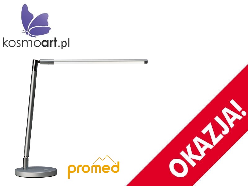 Led Lampa stołowa kosmetyczna manicure LTL-749 srebrna