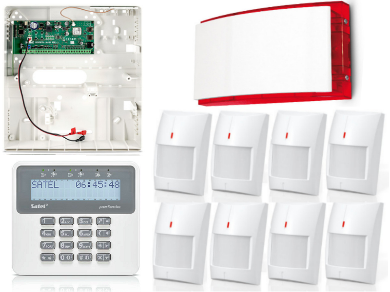 SATEL ALARM BEZPRZEWODOWY PERFECTA 16, GSM 8x PIR