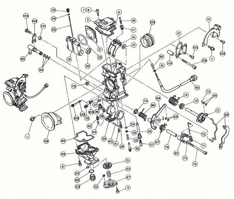 Sada Oprava Karburátoru Yamaha Yz 250 2T 97