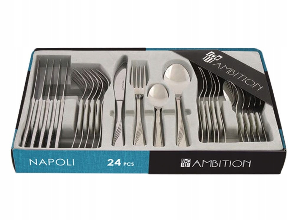 

Komplet sztućców Napoli 24 el. 6 osobowy Ambition