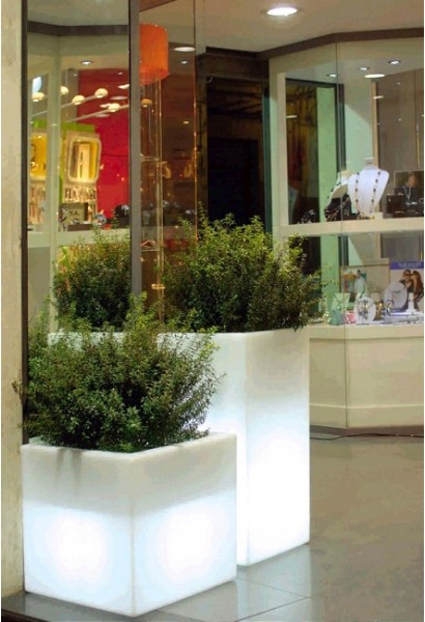 SANTIAGO donica podświetlana LED 9W, MADE IN ITALY Długość 80 cm