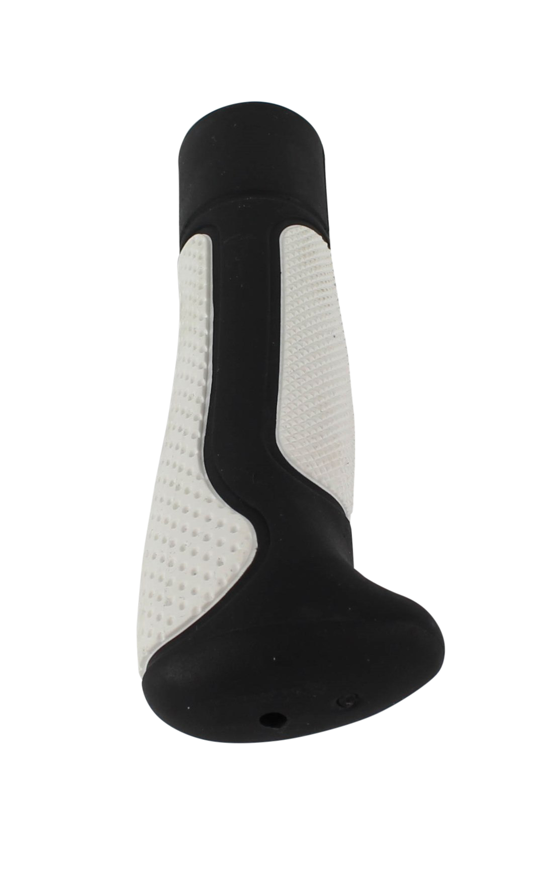 CHWYTY ROWEROWE KIEROWNICY GRIPY BIAŁE 138mm Materiał guma