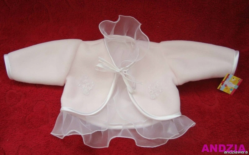 BOLERKO WiOsEnNE POLAROWE do CHRZTU 74 / 80 Rozmiar 74