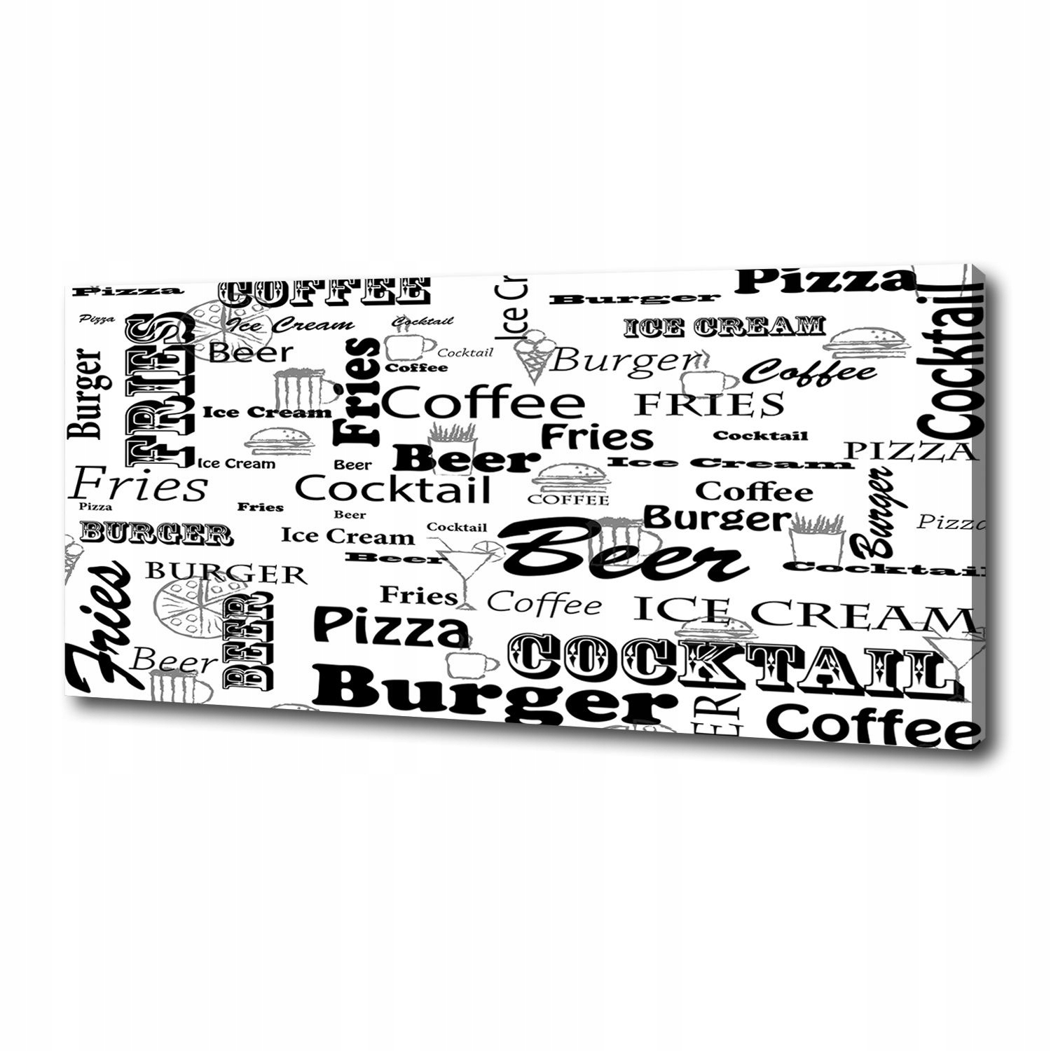 

Foto obraz na płótnie Menu w restauracji 125x50 cm
