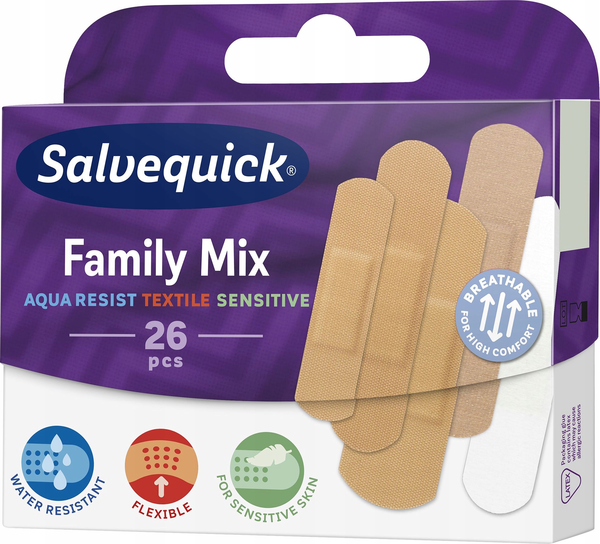 Salvequick Zestaw plastrów Family Mix 26 sztuk