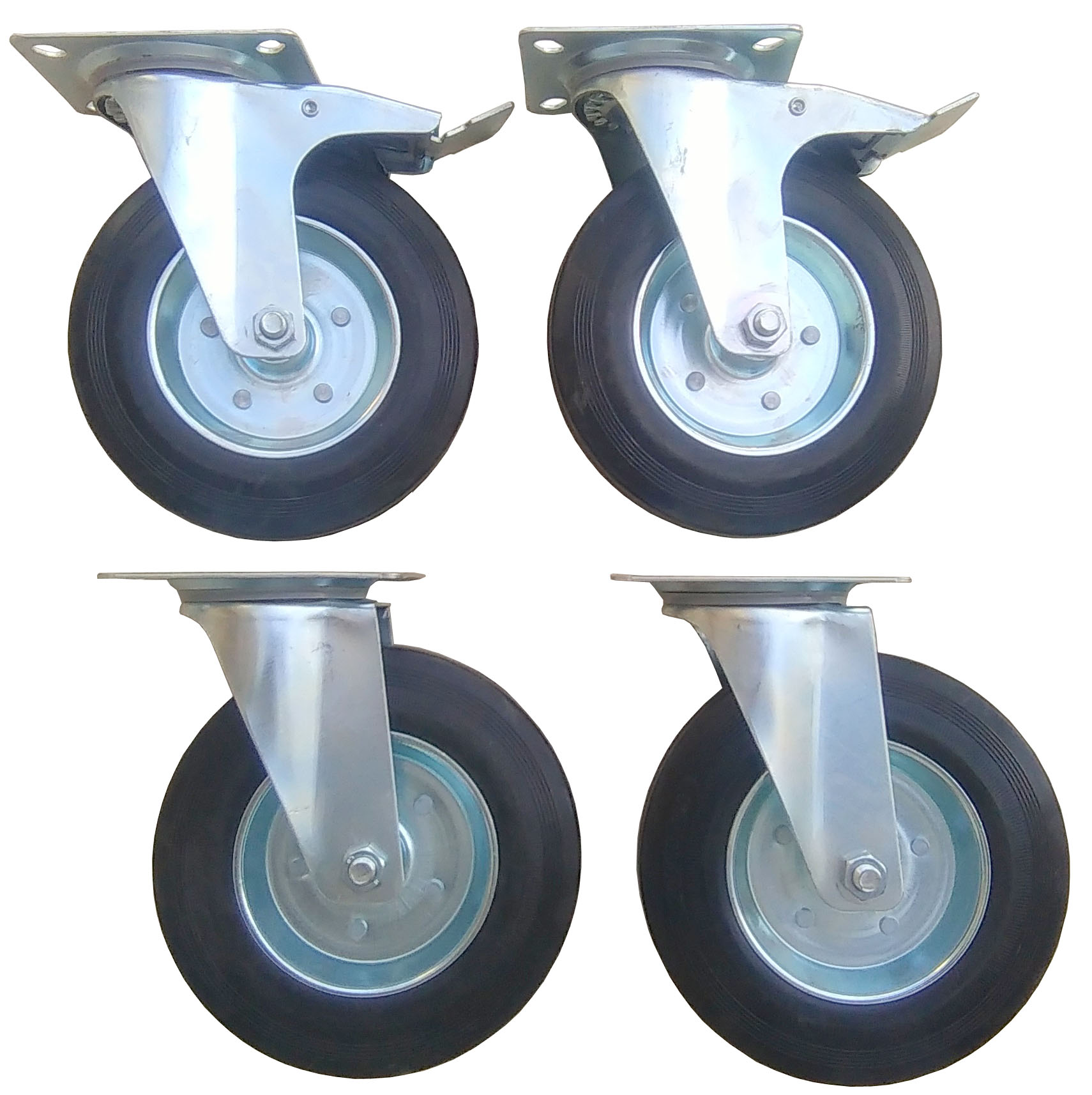 Kolečko 4 ks f 200, 900 kg, kola, vozíky, kolečka, palety