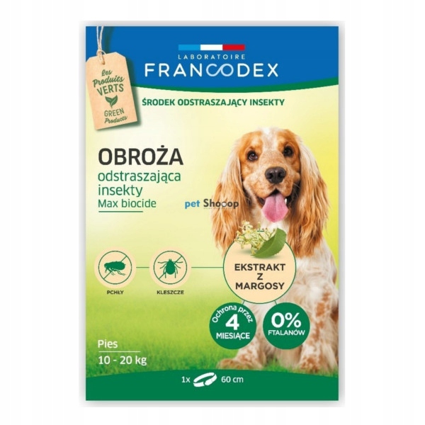 

Francodex Obroża Przeciw Insektom Dla Psów 10-20KG