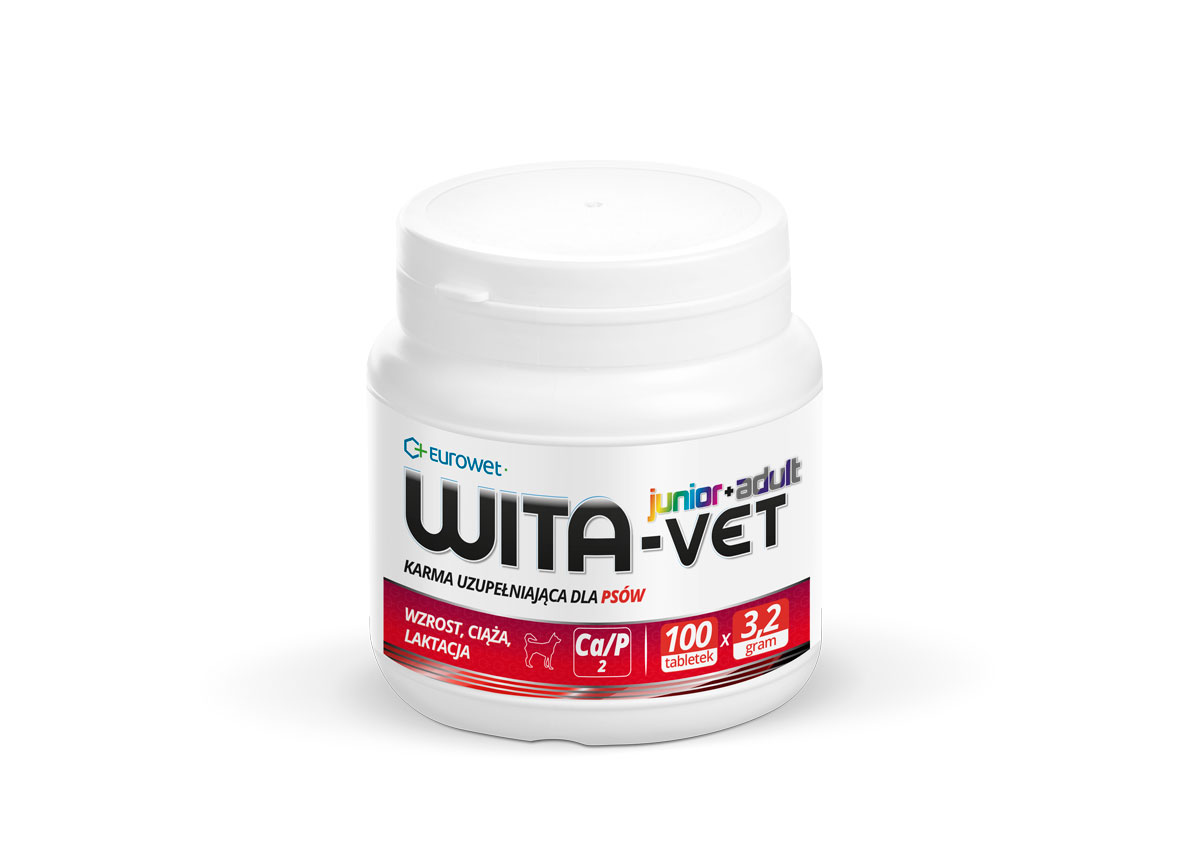 Levně Eurowet Wita-Vet junior+adult CaP 2, 3,2g 100 tabl