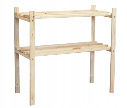 

Regał drewniany RA-2-65 regały 2 półki na książki