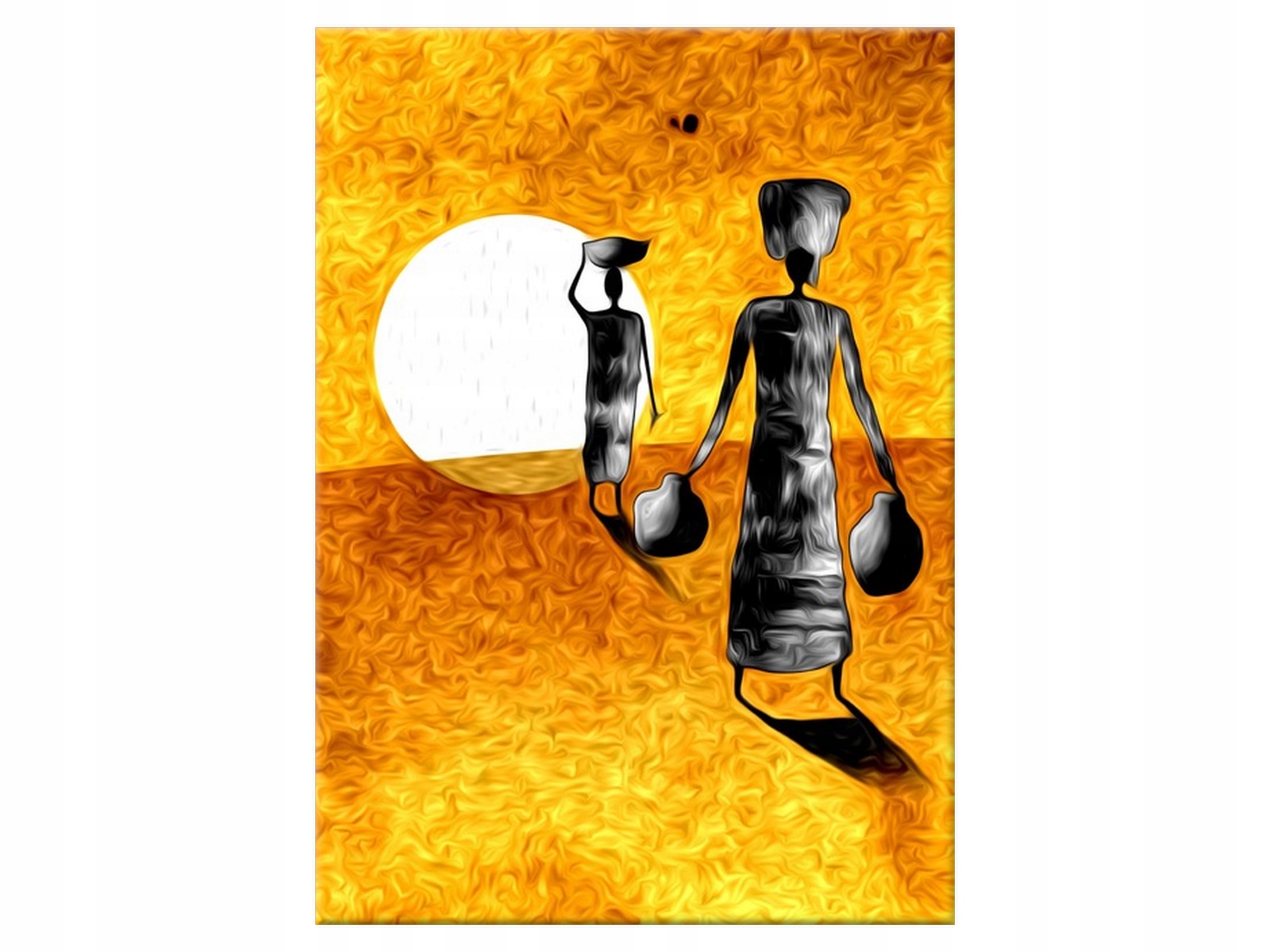 

Obraz Ognista Afryka Ludzie 50x70 Zachód słońca