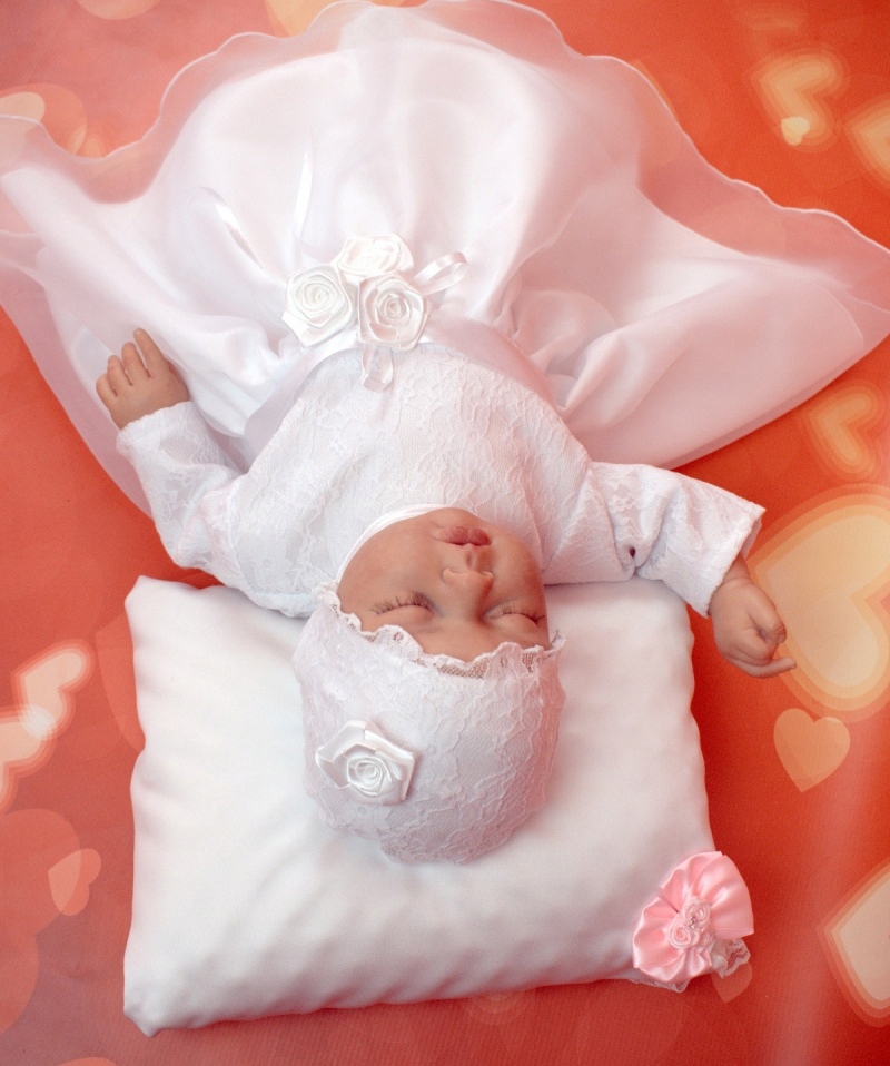 ZIMOWE UBRANKO DO CHRZTU ANDZIA KORONKA 74 / 80 Rozmiar 74