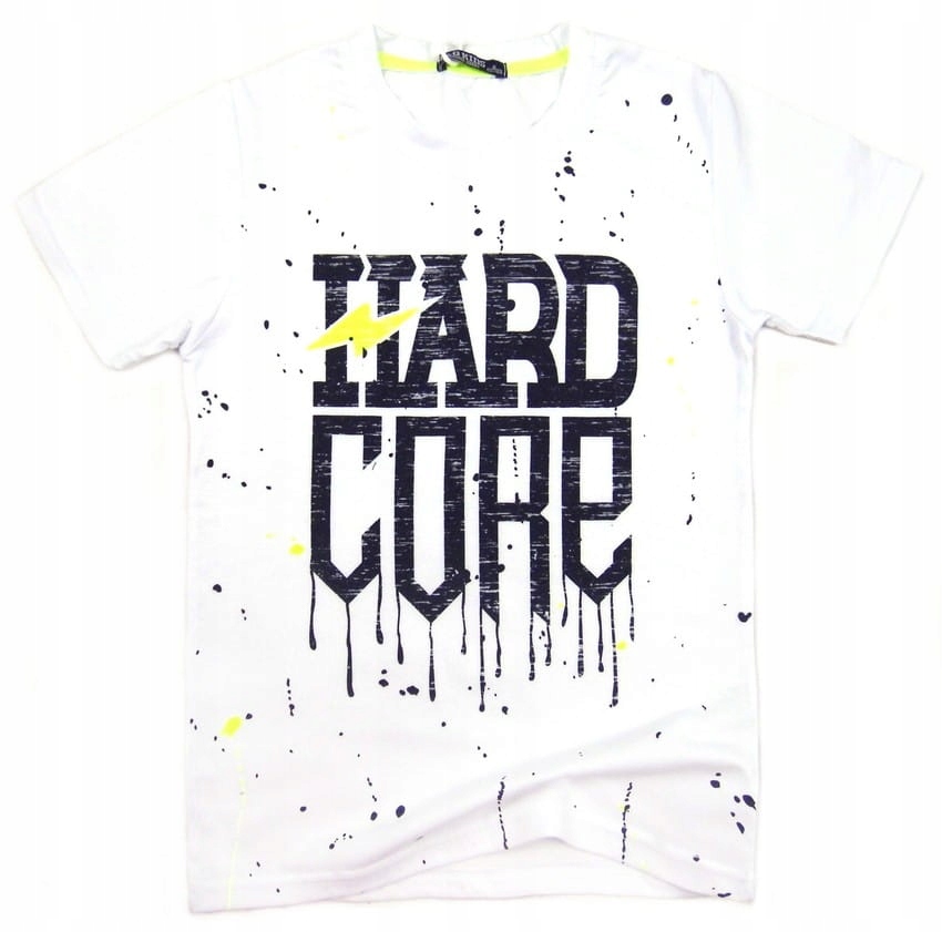 

koszulka T-shirt bawełna 3182 Hard Core 8Y biały