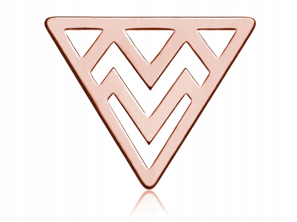 

Celebrytka Zawieszka Aztec Trójkąt Różowe Złocenie