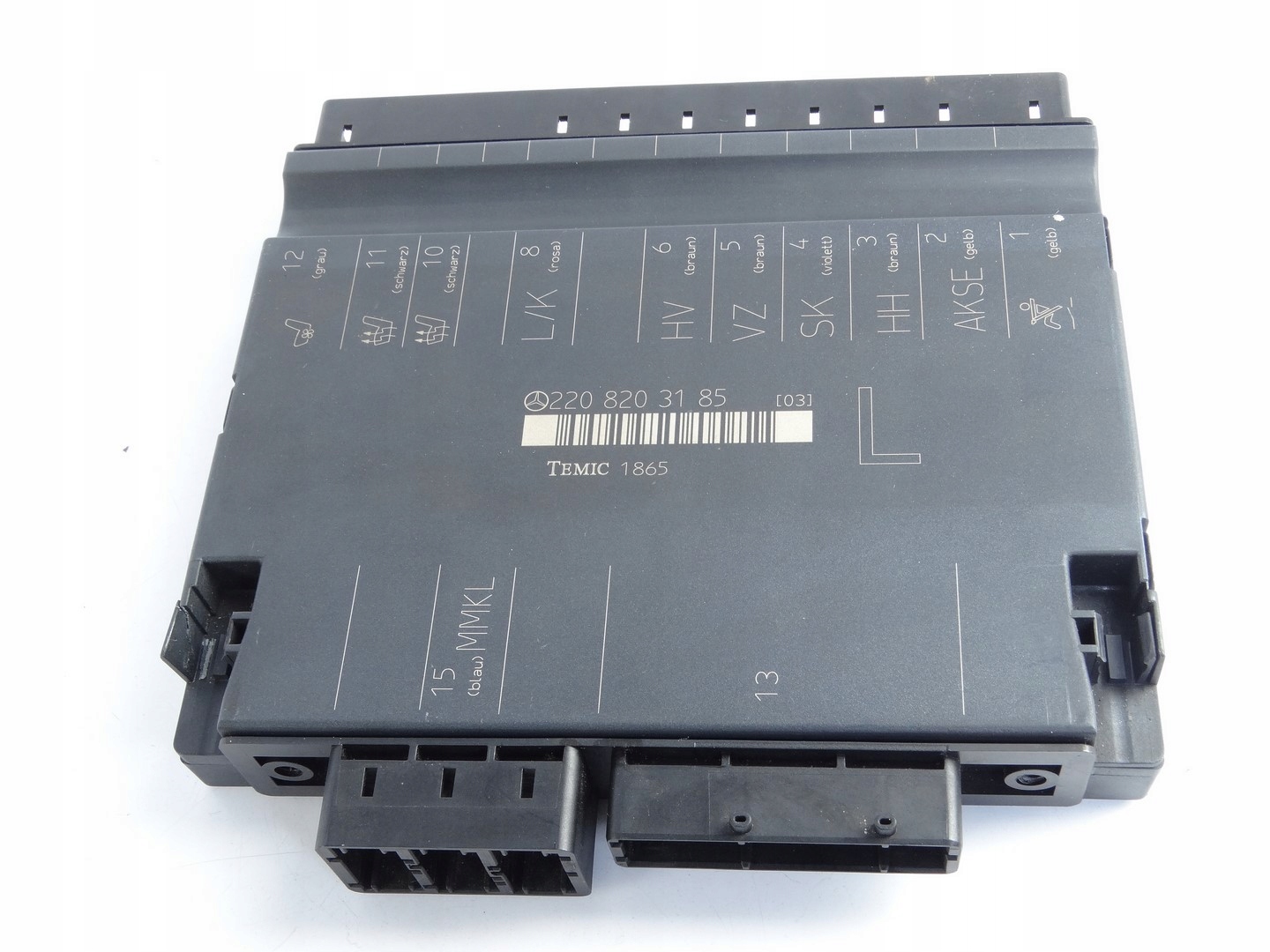 Mercedes S klasa W220 MODUŁ FOTELA LEWY PRZÓD