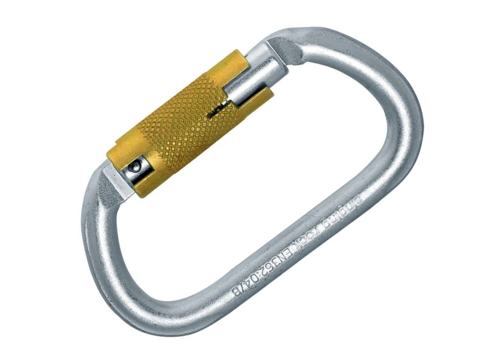 Karabińczyk Singing Rock Oval Steel Connector, Triple Lock
