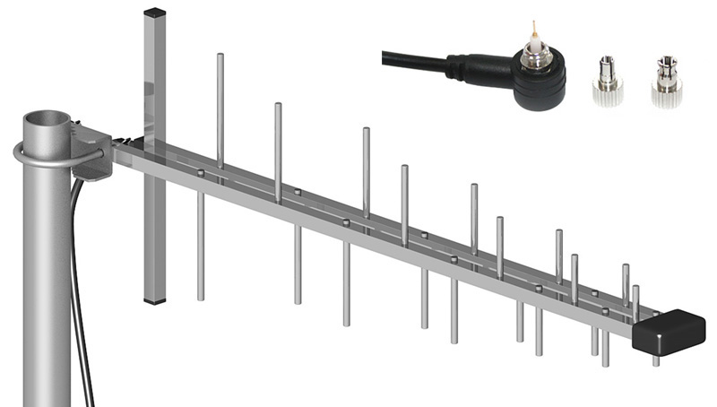 Anténa 3G Gsm Dcs Umts Hsdpa kabel 10 m TS9 TS5 Crc