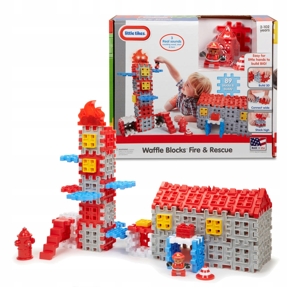 

Little Tikes Klocki Waffle Blocks Straż Pożarna