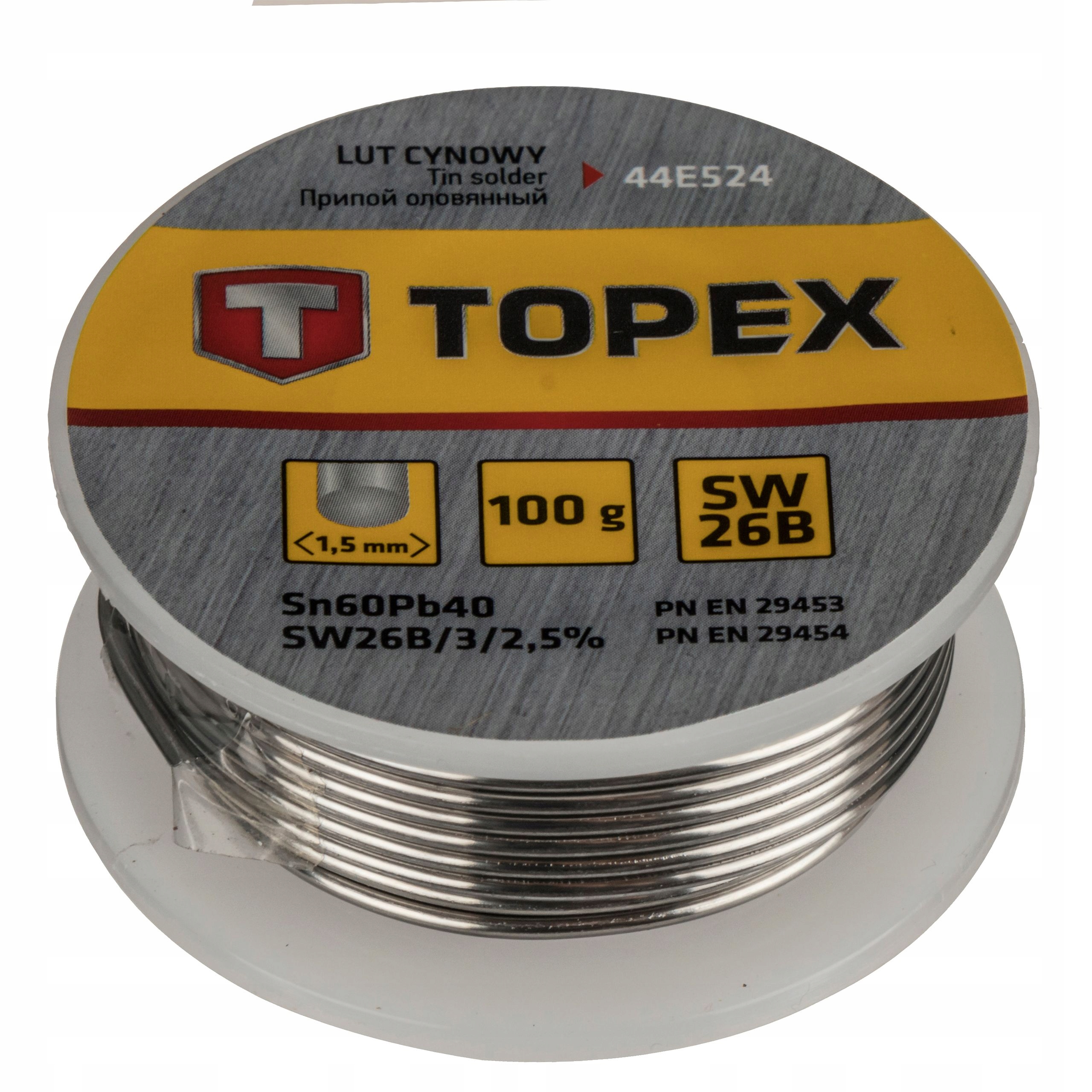 

Lut Cynowy 60 Proc Sn 1,5mm Z Topnikiem SW26b 100g