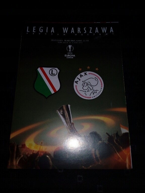 Program Legia Warszawa - Ajax Amsterdam 16.02.2017