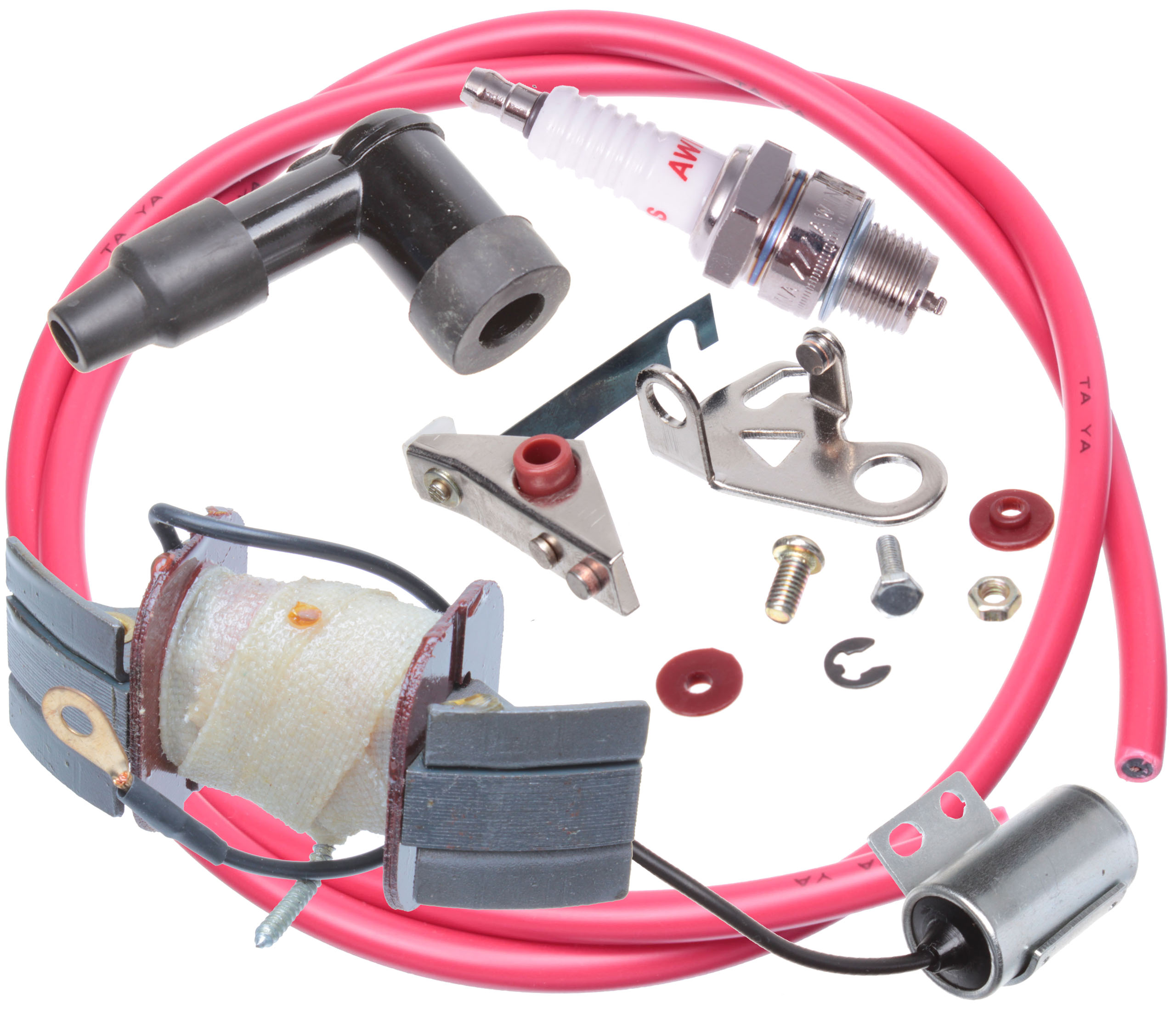 WSK 125 КАТУШКА ЗАЖИГАНИЯ ПРЕРЫВАТЕЛЬ ЗАЖИГАНИЯ СВЕЧА