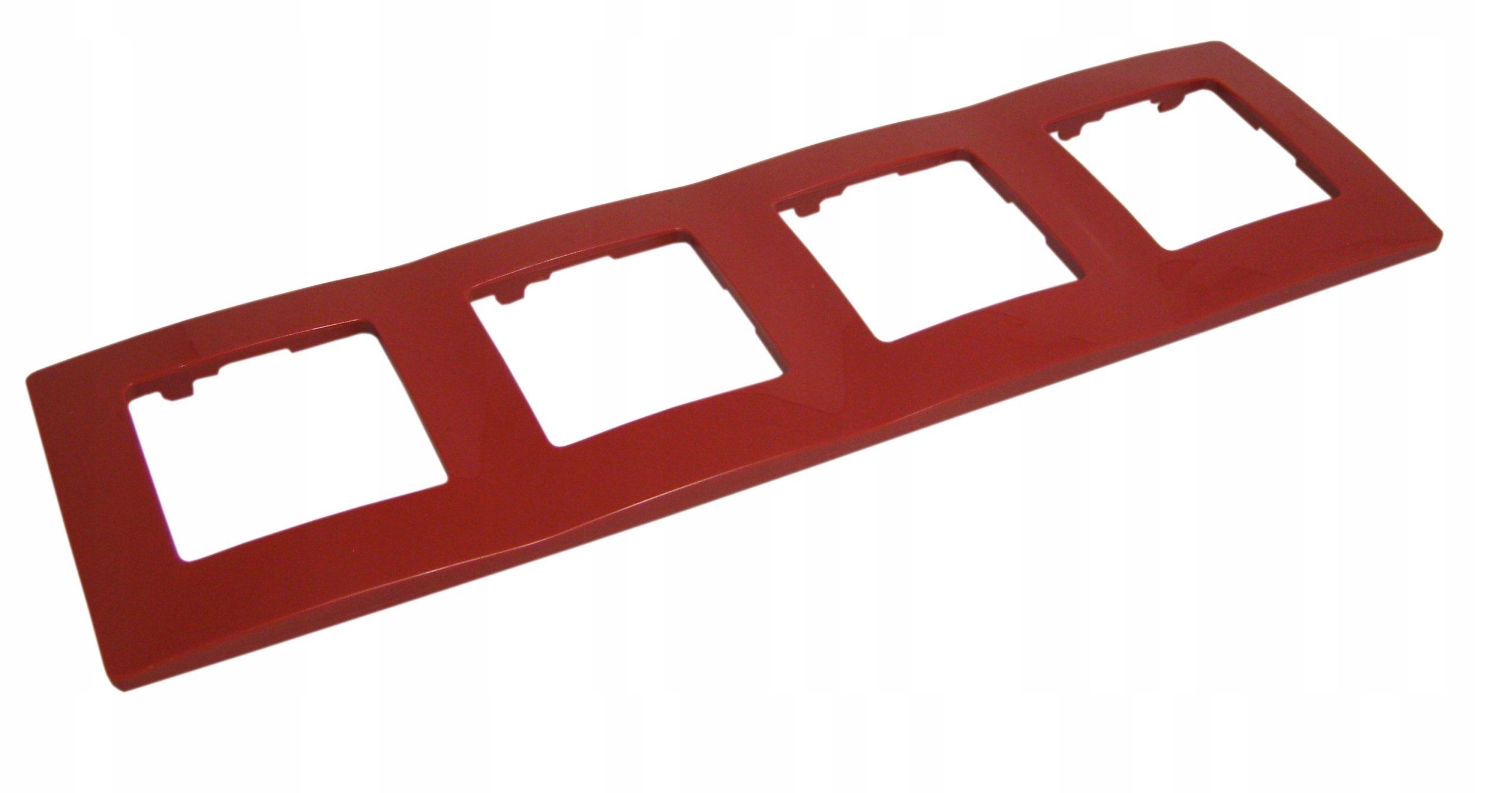 Legrand NILOE Ramka poczwórna czerwona 665024