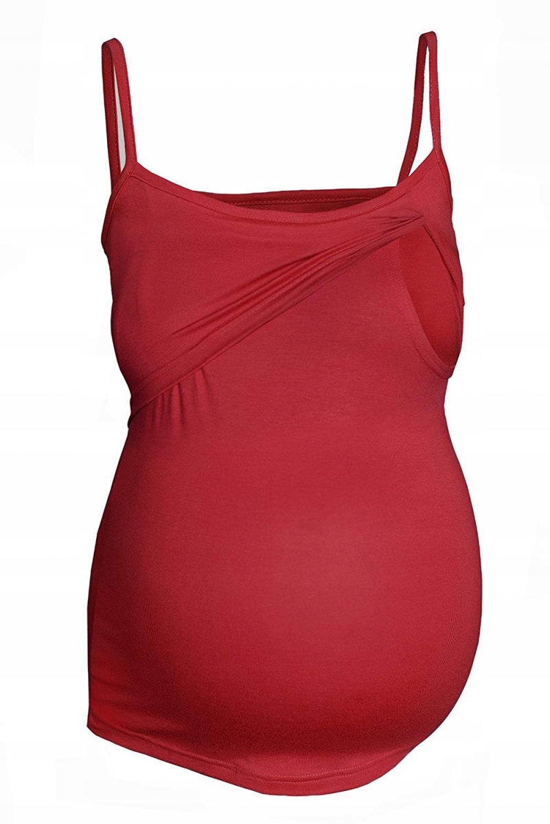 

Top na ramiączkach ciążowy i do karmienia bordo XL