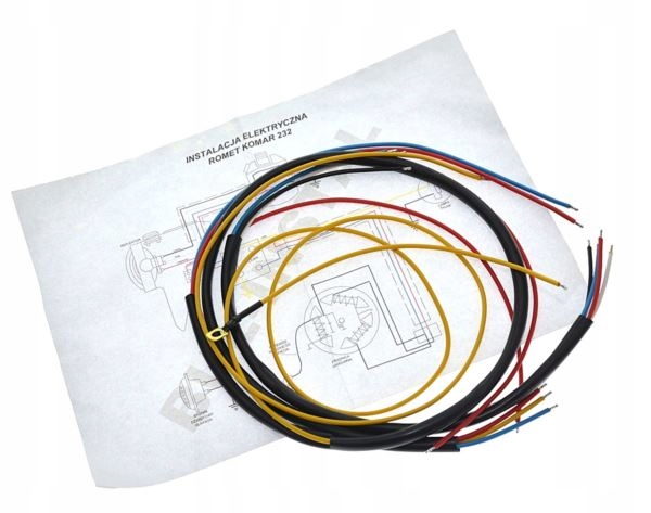 

Instalacja Komar 232 czarna wiązka kable schemat