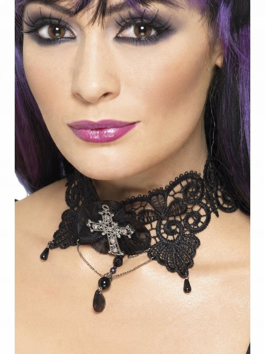 

Gotycka Kolia Naszyjnik dla Wampirzycy Halloween