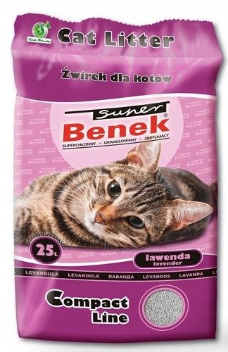 

Żwirek Dla Kota Super Benek Compact Lawenda 25l