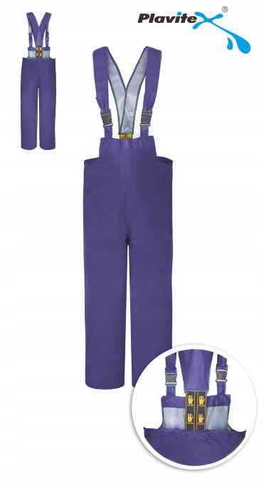 Spodnie z Szelkami Żeglarskie model 001 Granatowe Rozmiar XXXL