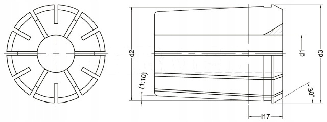 TULEJKA ZACISKOWA EO16 14MM APX EO-B Marka APX